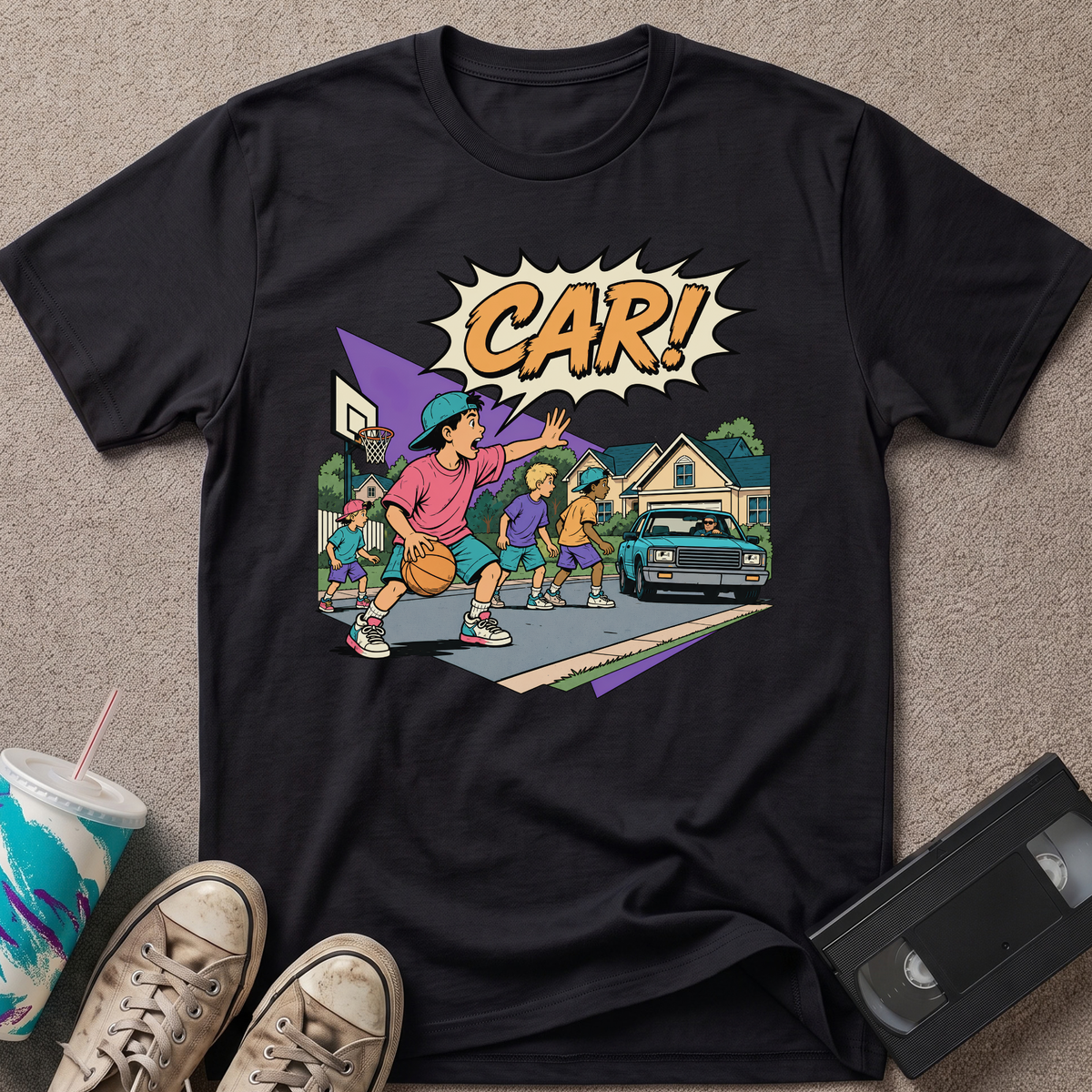 Kid Yells Car T-Shirt
