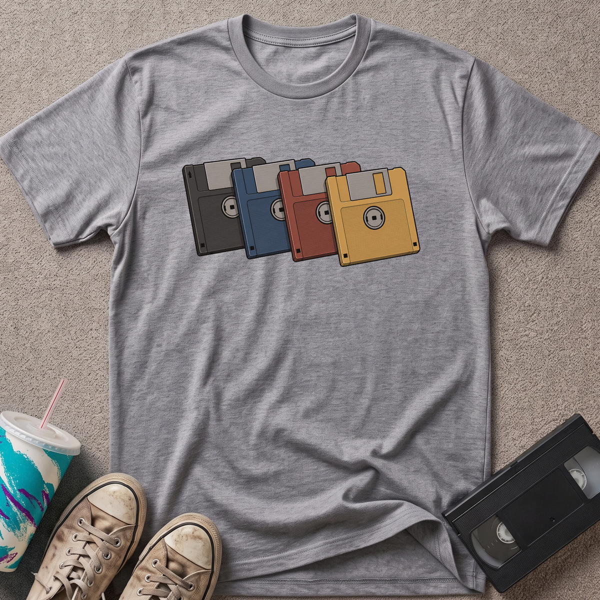4 Floppy Disk T-Shirt
