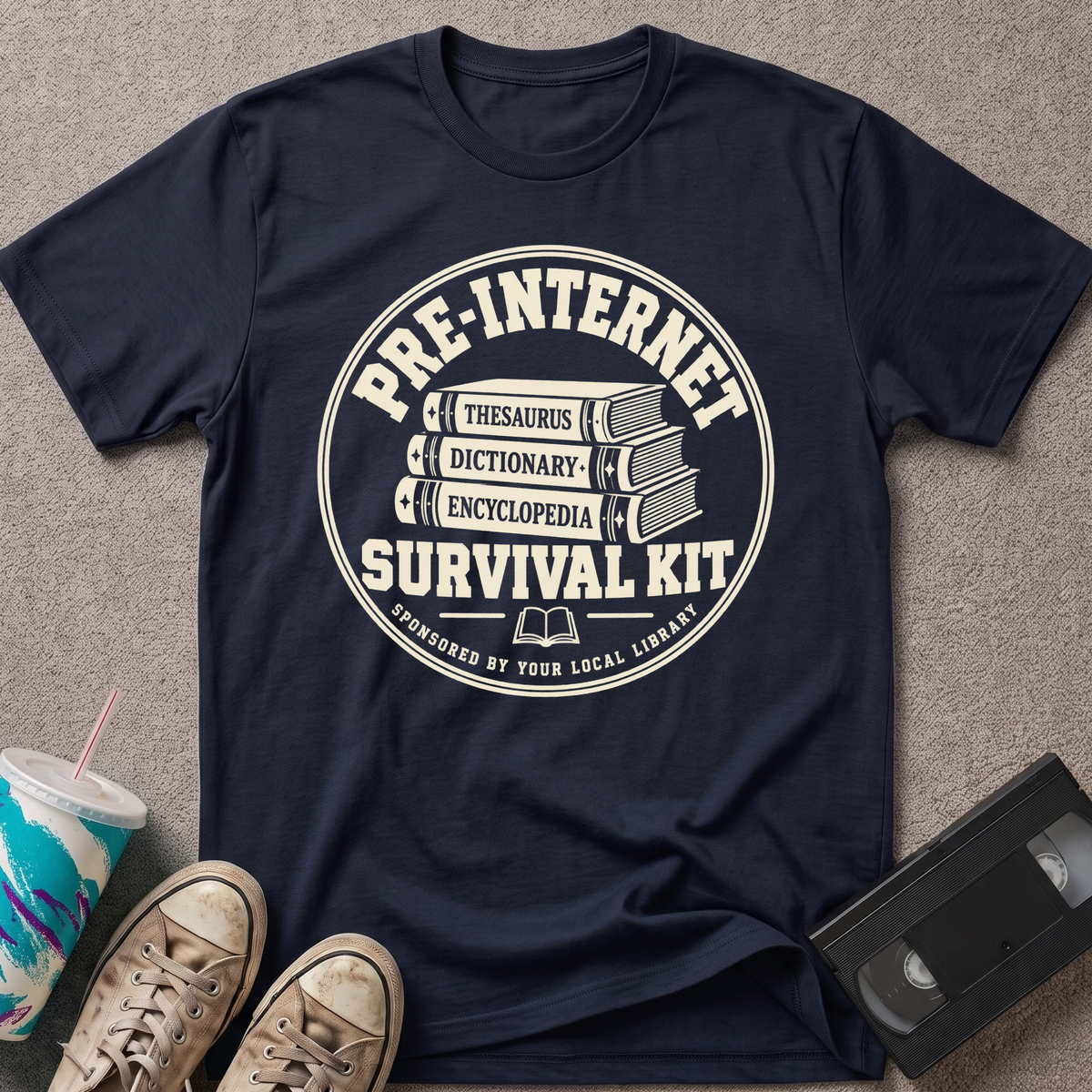 Pre-Internet Kit Badge T-Shirt
