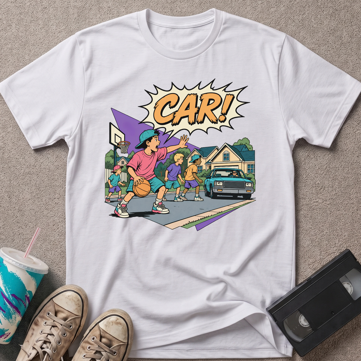 Kid Yells Car T-Shirt