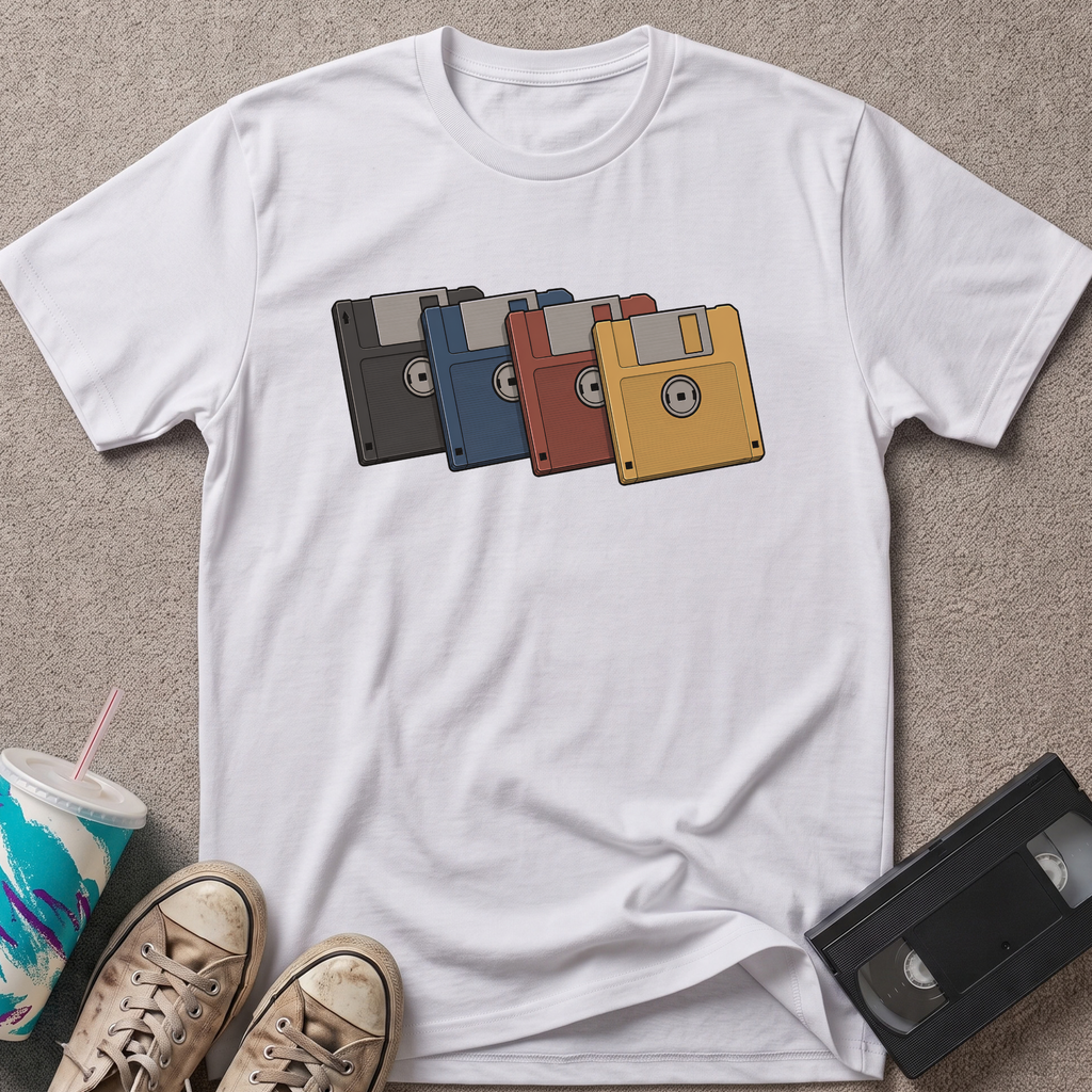 4 Floppy Disk T-Shirt